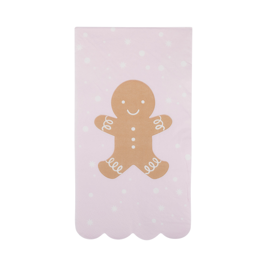 My Mind’s Eye - PLNP651 - Gingerbread Man Scallop Guest Napkin