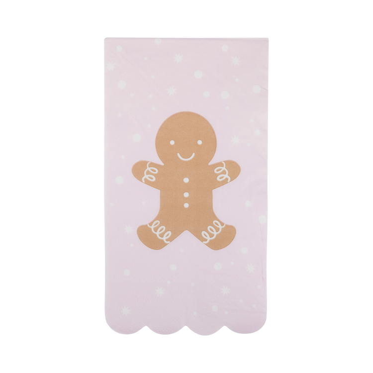 My Mind’s Eye - PLNP651 - Gingerbread Man Scallop Guest Napkin