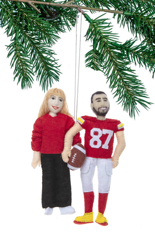 Taylor & Travis Felt Christmas Ornament- Silk Road Bazaar
