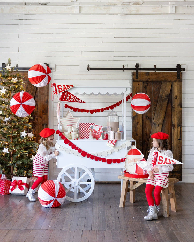 My Mind’s Eye - BEC1105 - Santa Felt Pennant Flag