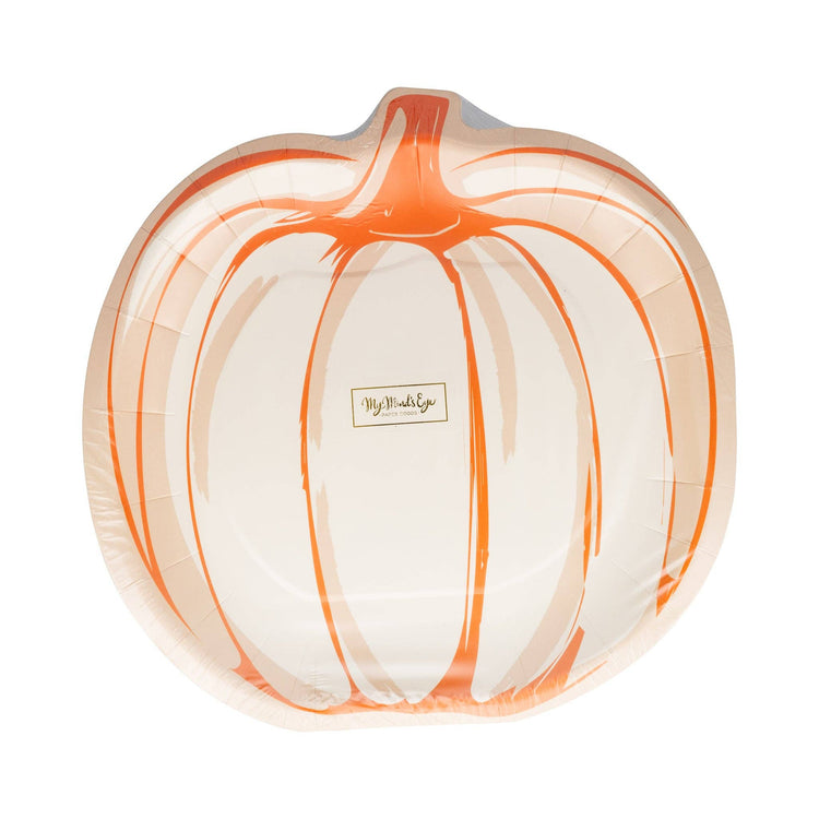 My Mind’s Eye - FAL1240 - Falloween Pumpkin Shaped Paper Plate