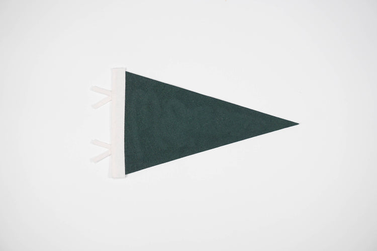 Cohasset Felt Pennant Flag — Sail-Shaped Town Pride Banner, Black