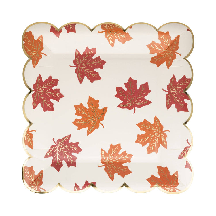 My Mind’s Eye - GBL1242 - Falling Leaves 9" Paper Plate