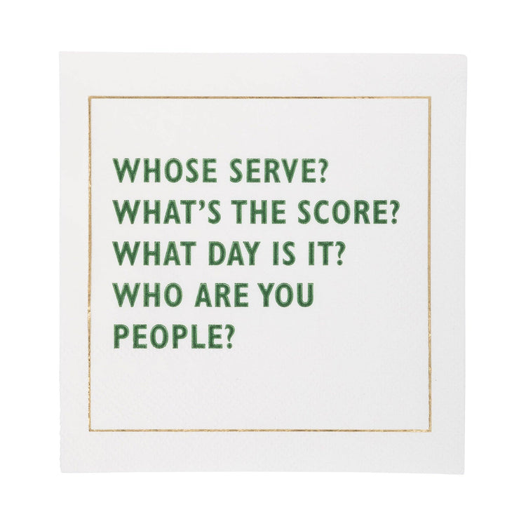 My Mind’s Eye - PCK1036 - Pickleball Sayings Paper Cocktail Napkin Set