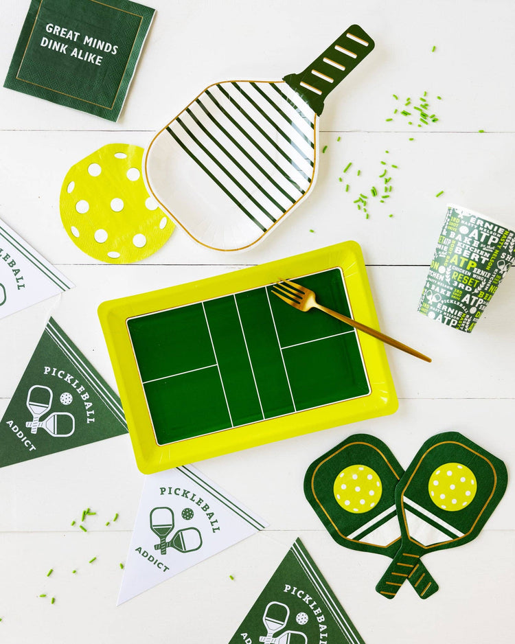 My Mind’s Eye - PCK1039 - Green Paddle Paper Dinner Napkin