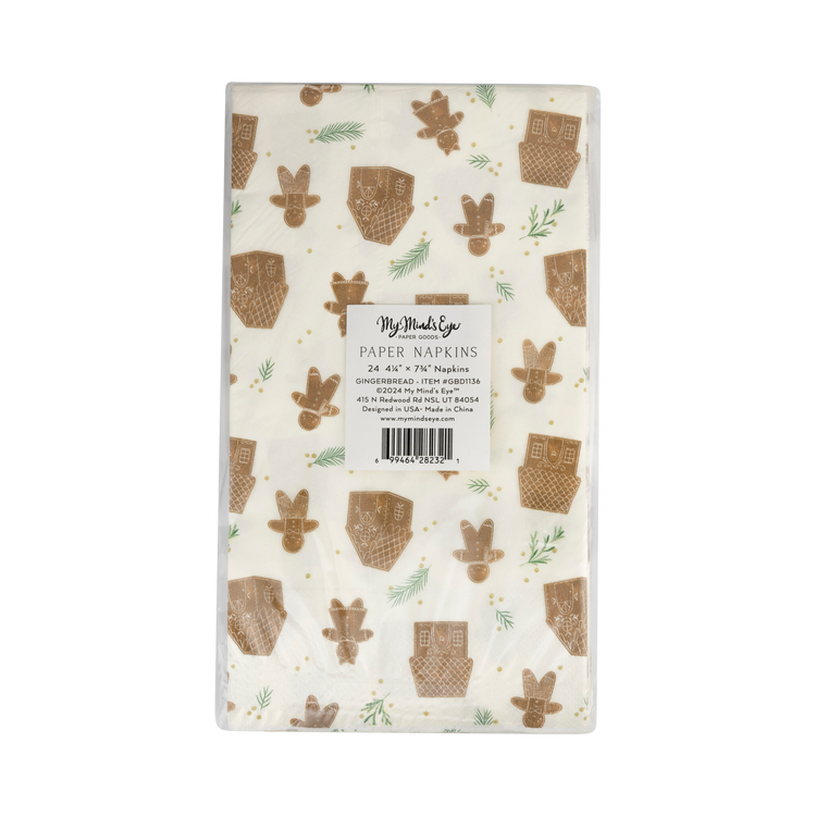 My Mind’s Eye - GBD1136 - Whimsy Gingerbread Dinner Napkin