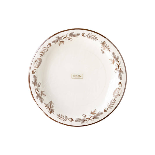 Harvest Botanical Plate, Thanksgiving Dinner Plate