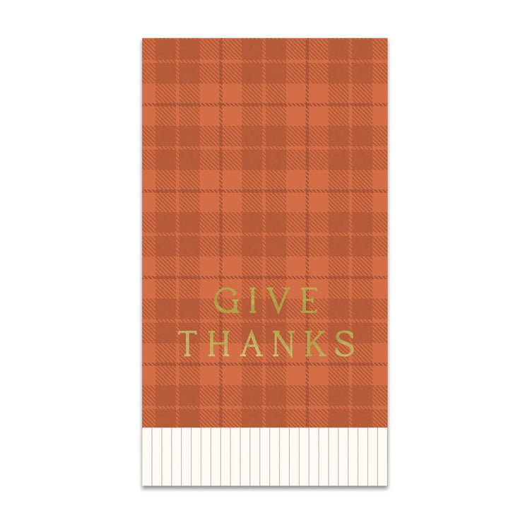 My Mind’s Eye - GVT1239 - Give Thanks Plaid Dinner Napkin