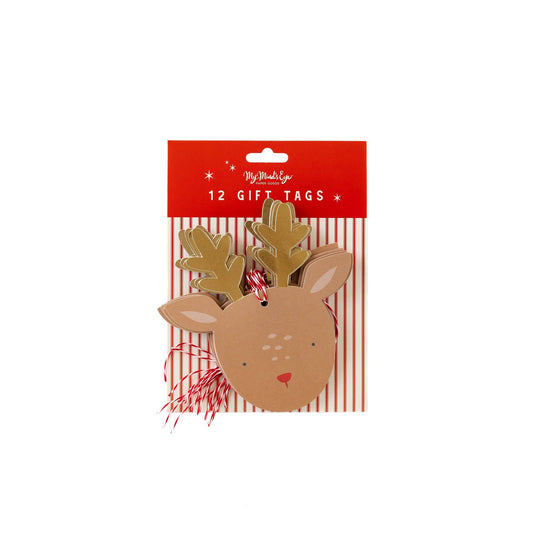 My Mind’s Eye - BEC811 - Dear Rudolph Reindeer Oversized Tags