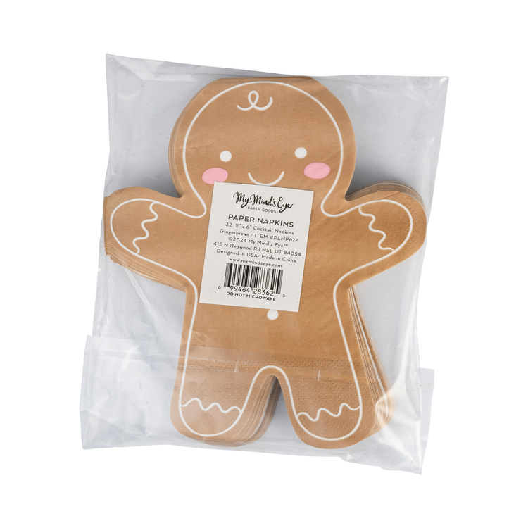 My Mind’s Eye - PLNP677 - Shaped Ginger Man Guest Towel Napkin