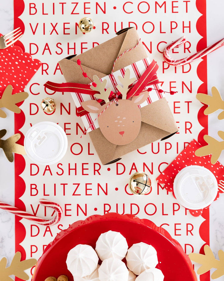 My Mind’s Eye - BEC821 - Dear Rudolph Reindeer Names Paper Table Runner