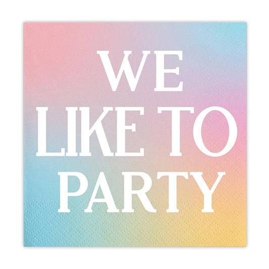 Slant Collections by Creative Brands - Beverage Napkins - We Like To Party
