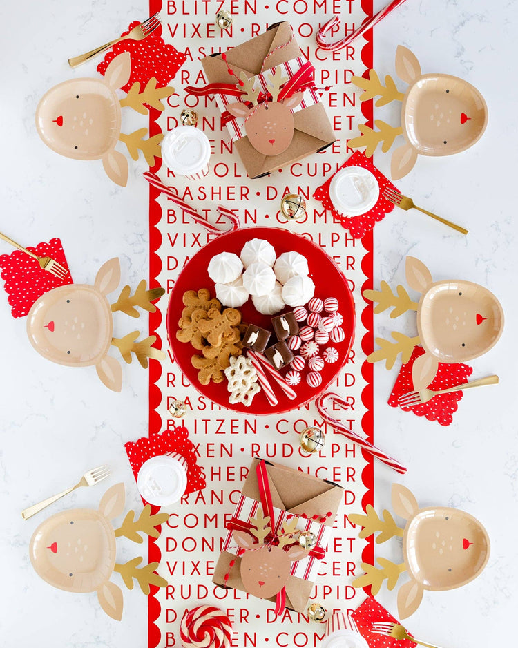 My Mind’s Eye - BEC821 - Dear Rudolph Reindeer Names Paper Table Runner