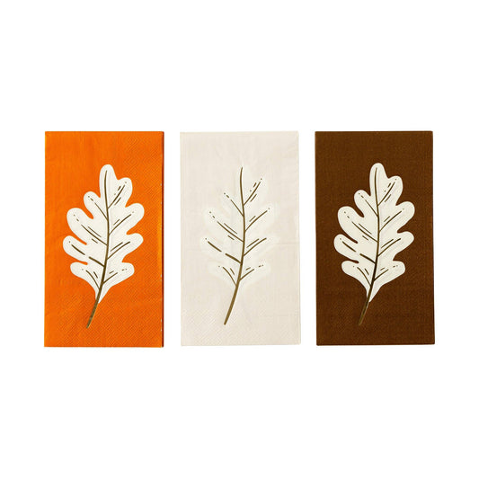 Oak Leaf Napkin Set, Thanksgiving Guest Napkins