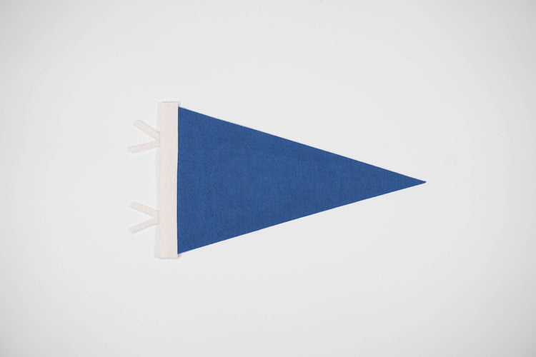 Cohasset Felt Pennant Flag — Sail-Shaped Town Pride Banner, Black