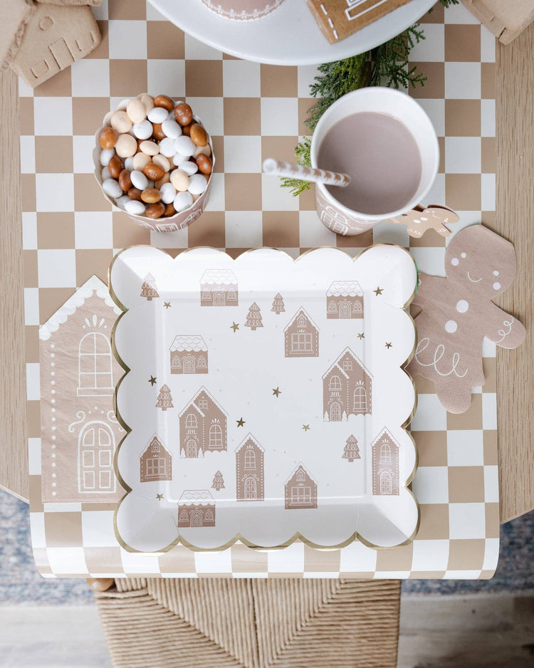 My Mind’s Eye - GBD1139 - Gingerbread Tall House Dinner Napkin