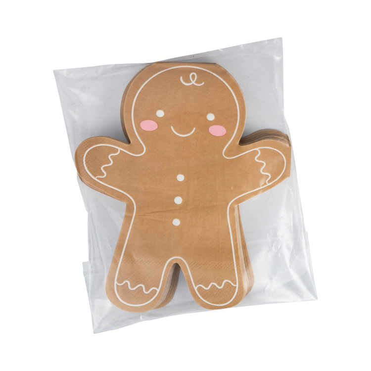 My Mind’s Eye - PLNP677 - Shaped Ginger Man Guest Towel Napkin