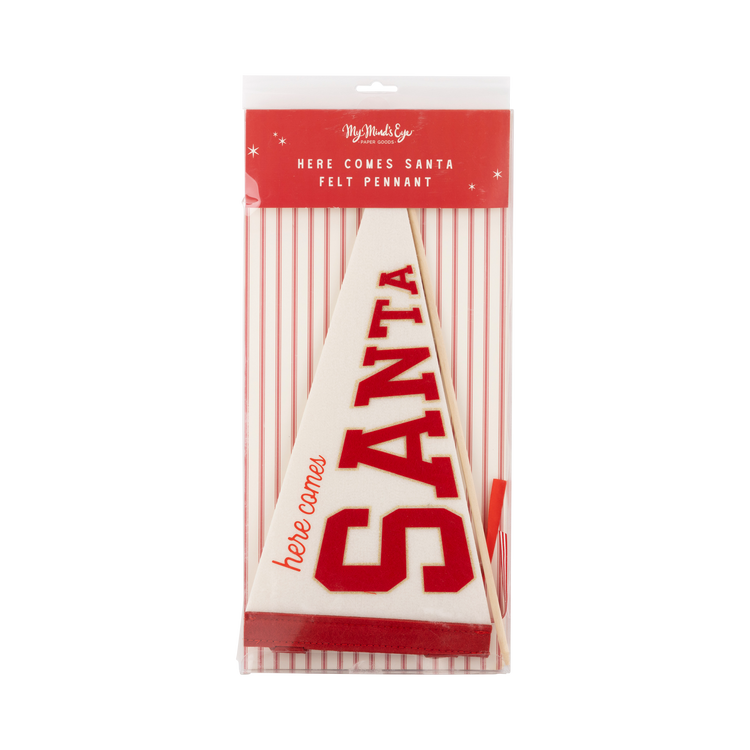 My Mind’s Eye - BEC1105 - Santa Felt Pennant Flag