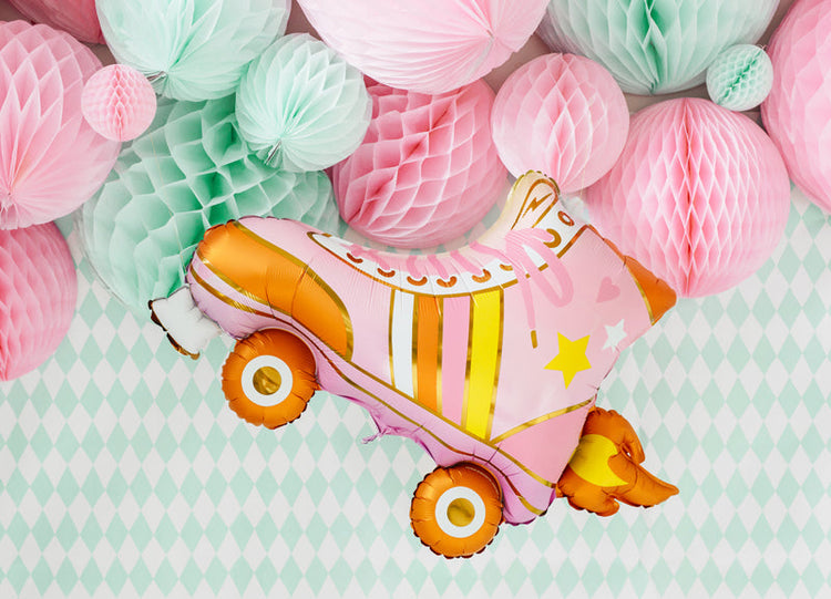 PartyDeco - Foil Balloon - Roller Skate, 74x51 cm
