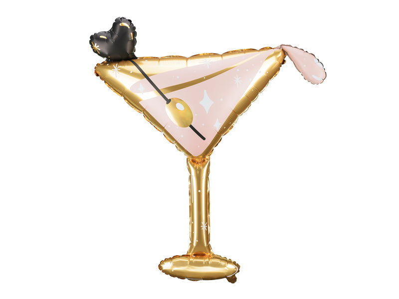 PartyDeco - Foil Balloon - Cocktail Glass, 126x93 cm