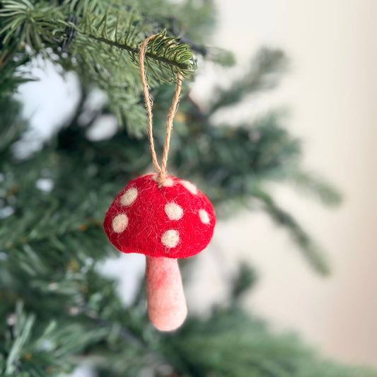 Deer Harbour Design - Felt Mushroom Ornament: Ornament