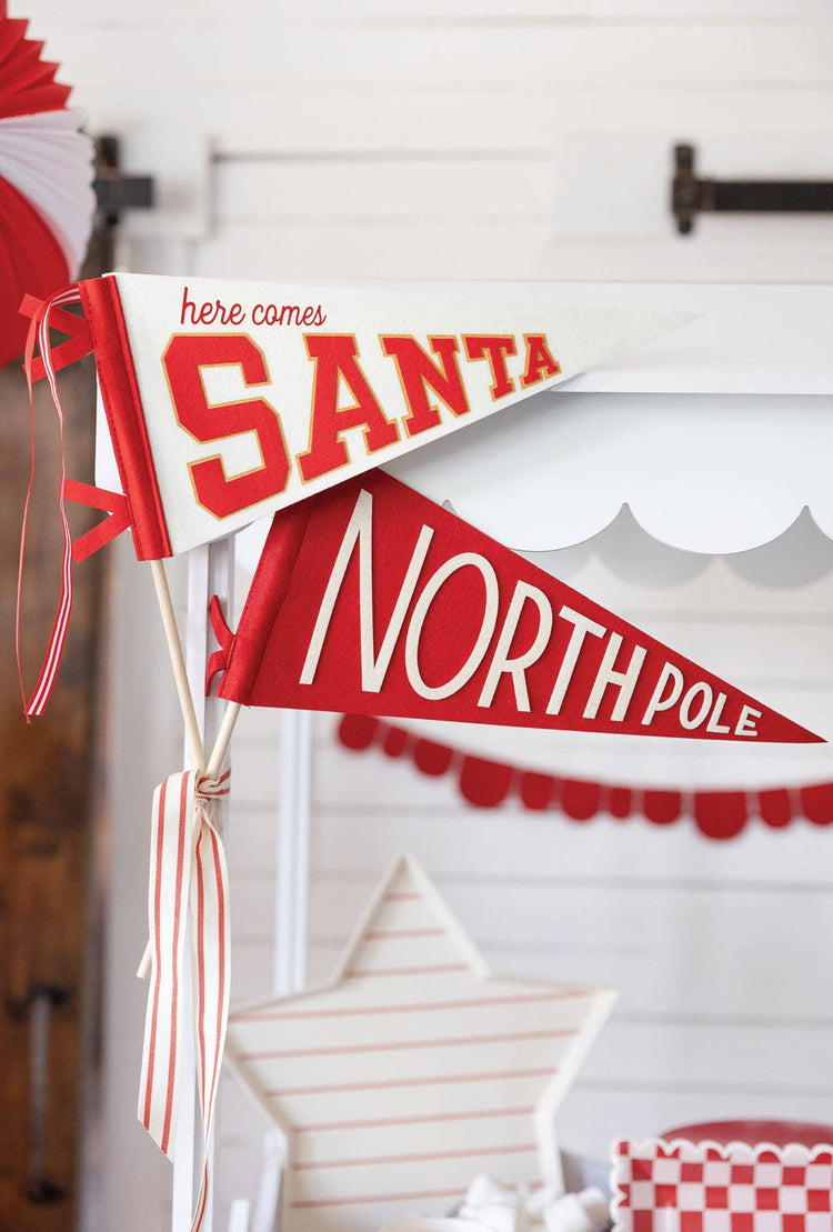 My Mind’s Eye - BEC1105 - Santa Felt Pennant Flag