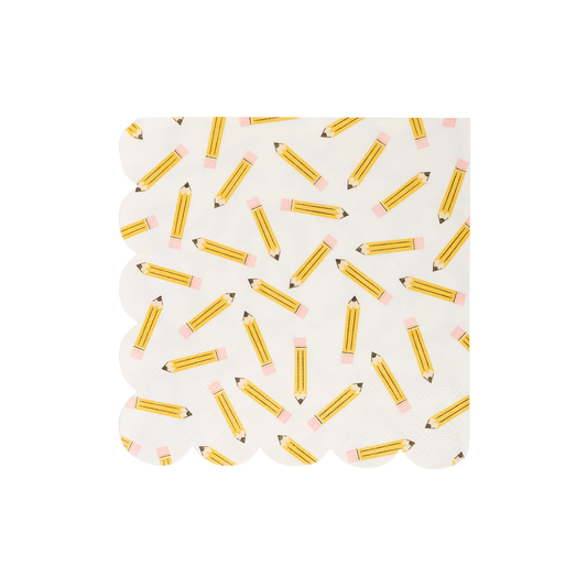 My Mind’s Eye - BTS1035 - Pencil Pattern Scallop Cocktail Napkin