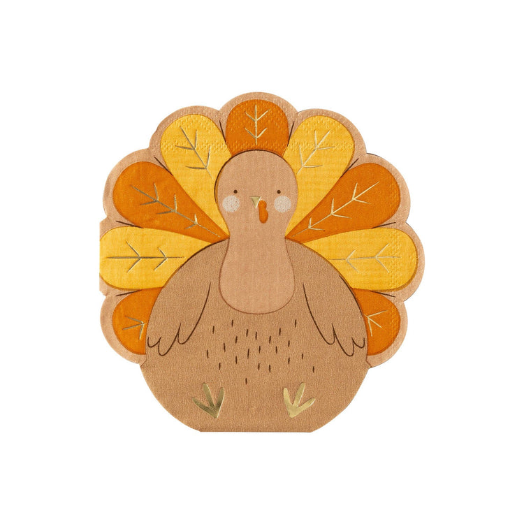 Kids Turkey Napkin,  Thanksgiving Kids' Table Napkin