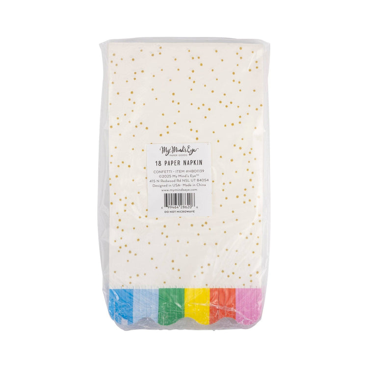 My Mind’s Eye - HBD1139 - Confetti Dinner Napkin
