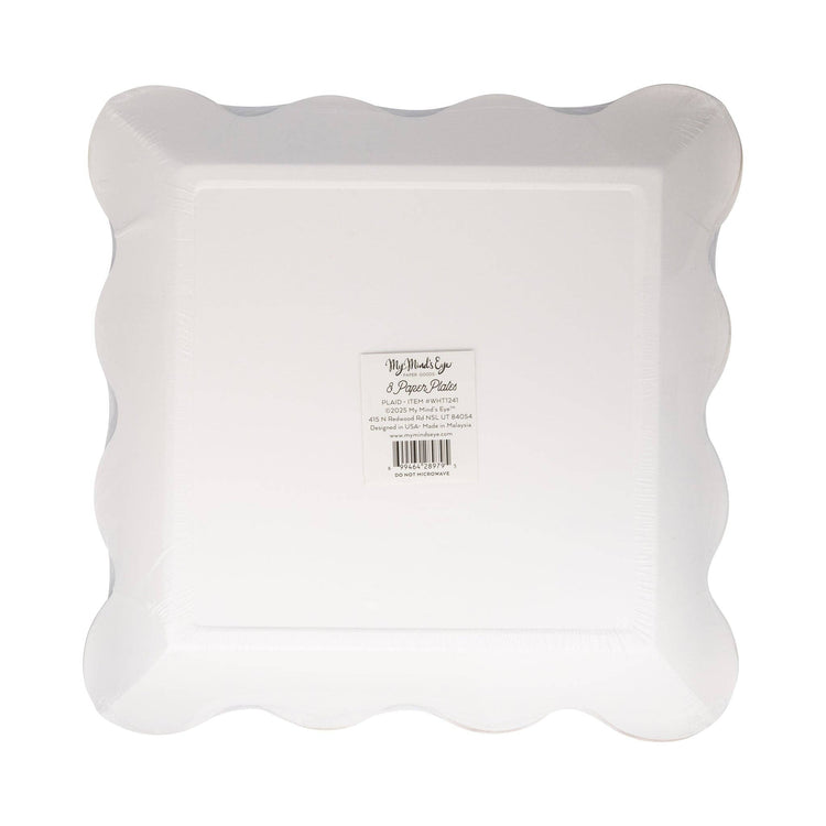 My Mind’s Eye - WHT1241 - Plaid Plate