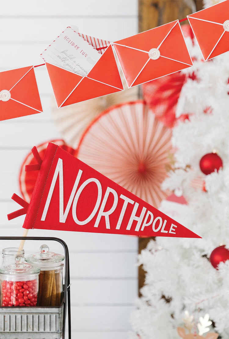 My Mind’s Eye - BEC914 - Believe North Pole Felt Pennant