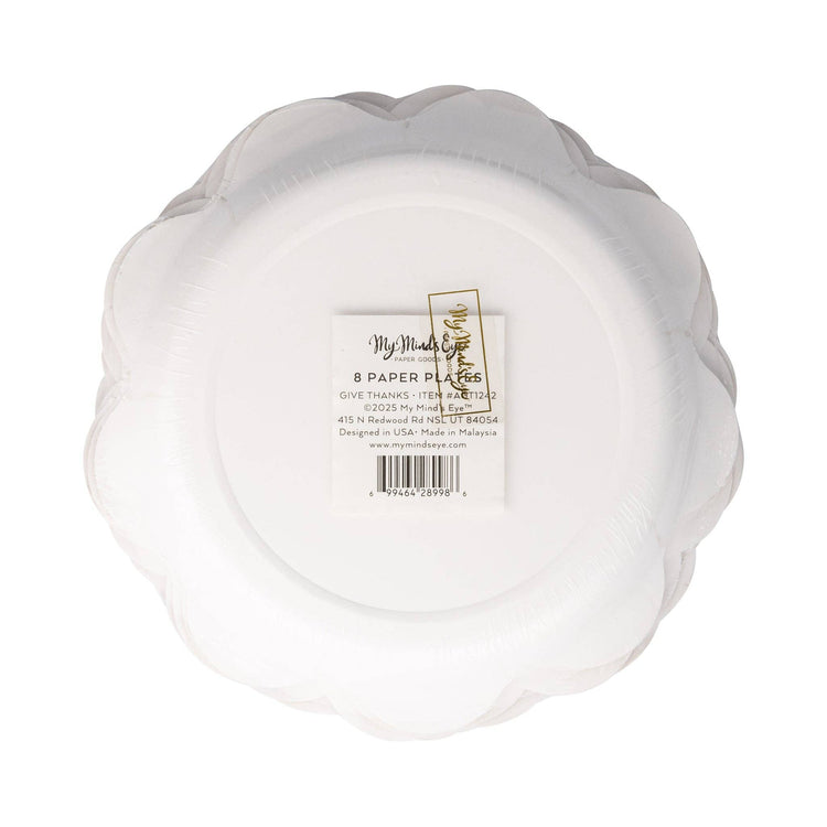 My Mind’s Eye - AGT1242 - Give Thanks Dessert Paper Plate