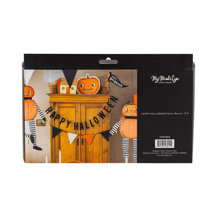 My Mind’s Eye - VHP1202 - Velvet Puffy Happy Halloween Banner