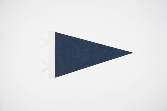 Cohasset Felt Pennant Flag — Sail-Shaped Town Pride Banner, Black