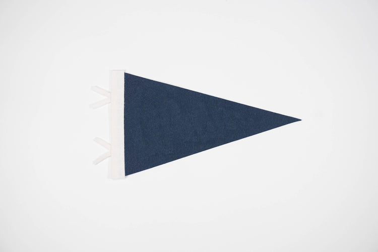 Cohasset Felt Pennant Flag — Sail-Shaped Town Pride Banner, Black