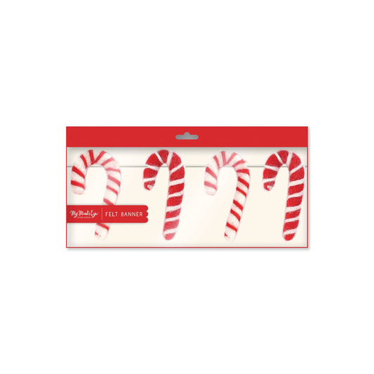 My Mind’s Eye - PLHB55 - Puffy Felt Candy Cane Banner