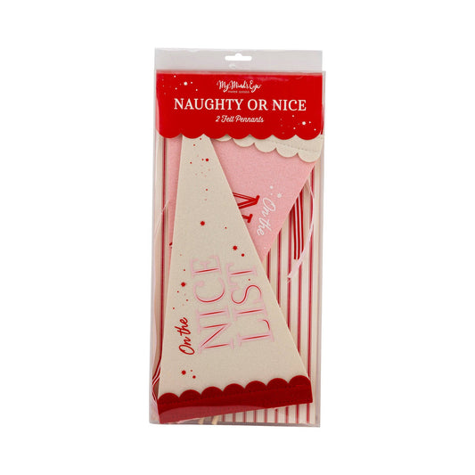 My Mind’s Eye - PLHB169 - Naughty Nice Felt Pennant Banners