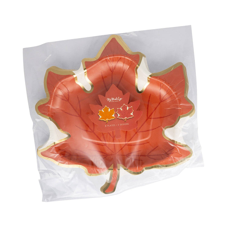 My Mind’s Eye - GBL1241 - Leaf Shaped Paper Plate Set