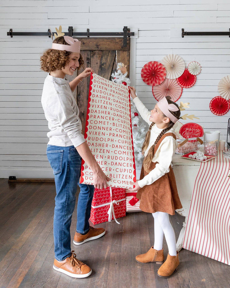My Mind’s Eye - BEC821 - Dear Rudolph Reindeer Names Paper Table Runner