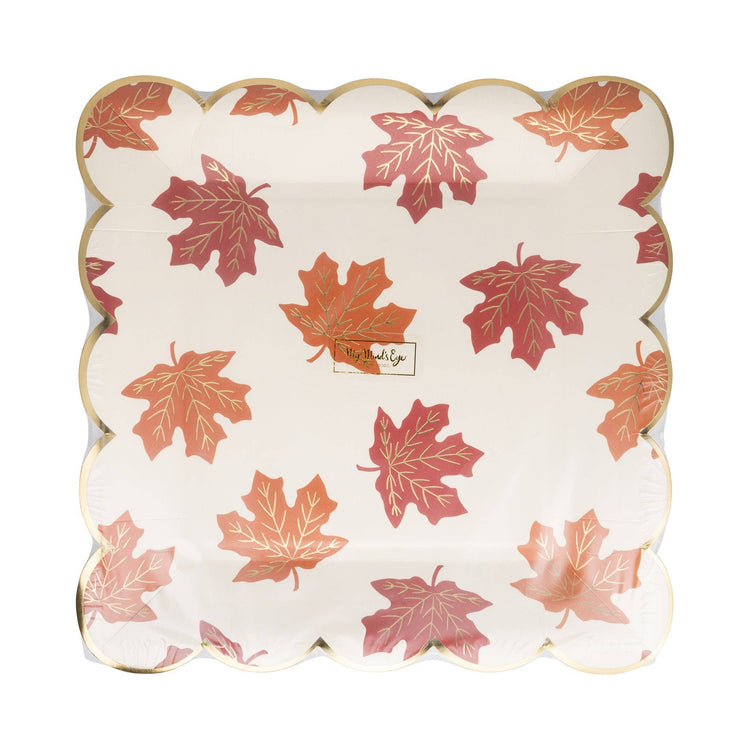 My Mind’s Eye - GBL1242 - Falling Leaves 9" Paper Plate