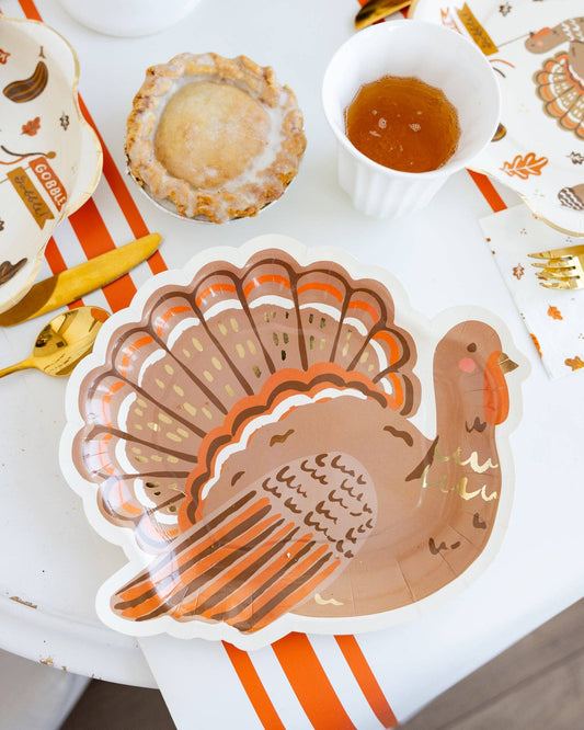 My Mind’s Eye - THK1240 - Turkey Shaped Plate - 10"