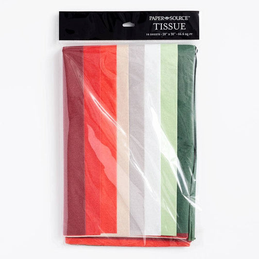 Holiday Colored Christmas Tissue Paper