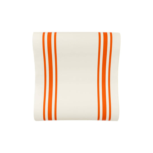 Harvest Rust Striped Paper Table Runner, 16" x 120" Paper Table Runner for the Thanksgiving Table