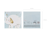 PartyDeco - Paper Napkins - Elephant, White, Pack of 12