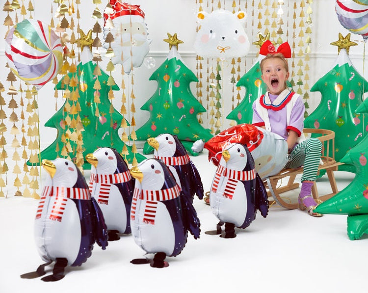 Giant Christmas Tree Balloon, Jumbo Glossy Standing Christmas Tree Balloon, Festive Christmas Decor!