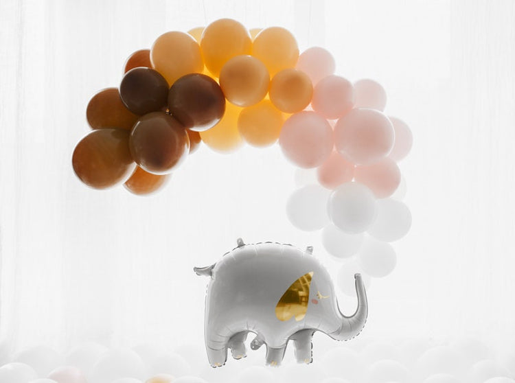 Elephant Balloon, 26" Mylar Elephant Balloon, Can Be Inflated With or Without Helium