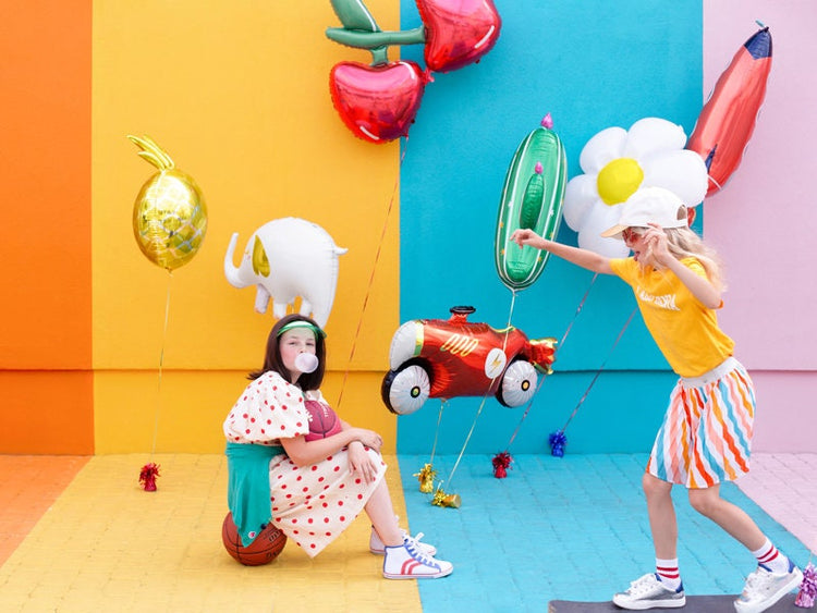 Elephant Balloon, 26" Mylar Elephant Balloon, Can Be Inflated With or Without Helium