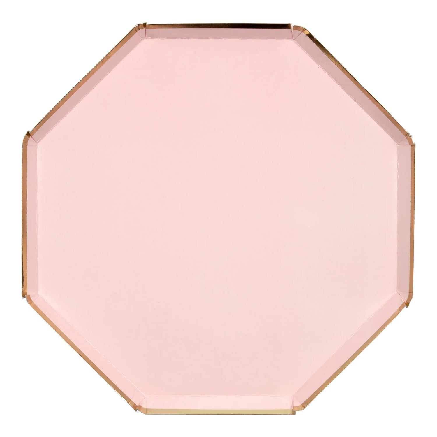 Pale Pink Dinner Plates, Set of 8 Meri Meri Beautiful Basics Dusty Pink Large Paper Plates (10.5" x 10.5") - Great for a party or shower! - Cohasset Party Supply