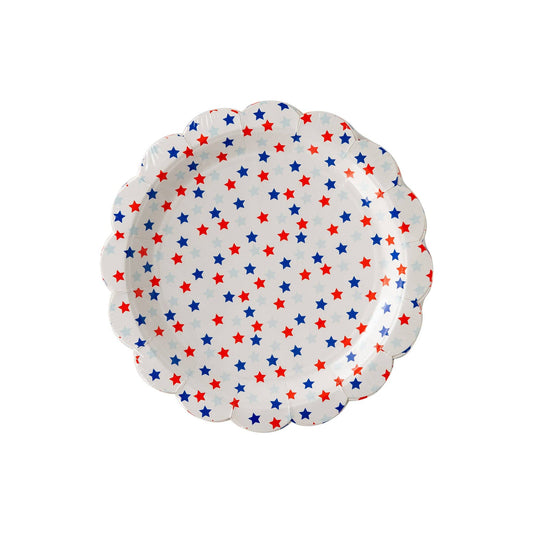 My Mind’s Eye - PLTS365M-MME - Scattered Stars Paper Plate - Cohasset Party Supply