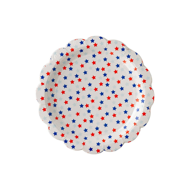 My Mind’s Eye - PLTS365M-MME - Scattered Stars Paper Plate - Cohasset Party Supply